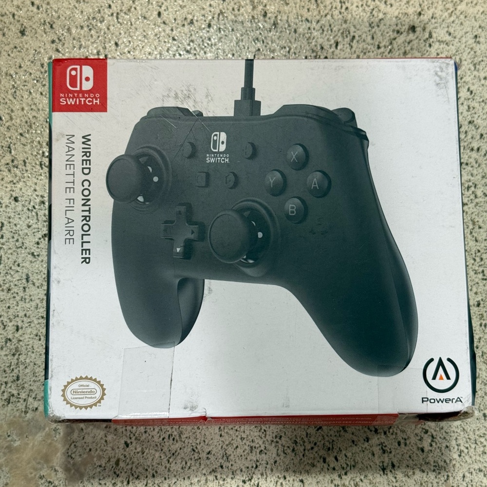 PowerA Wired Controller for Nintendo Switch with 3m USB Cable - Good Condition